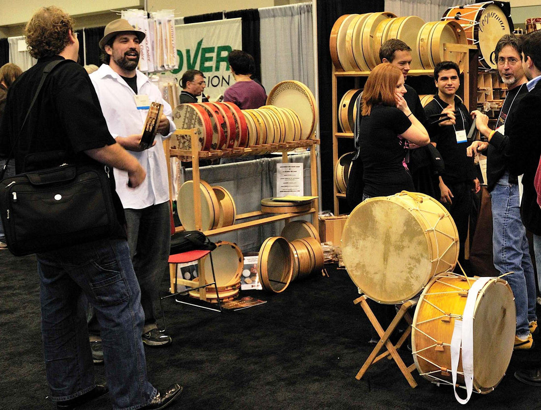 shopping for drums at PASIC 2009