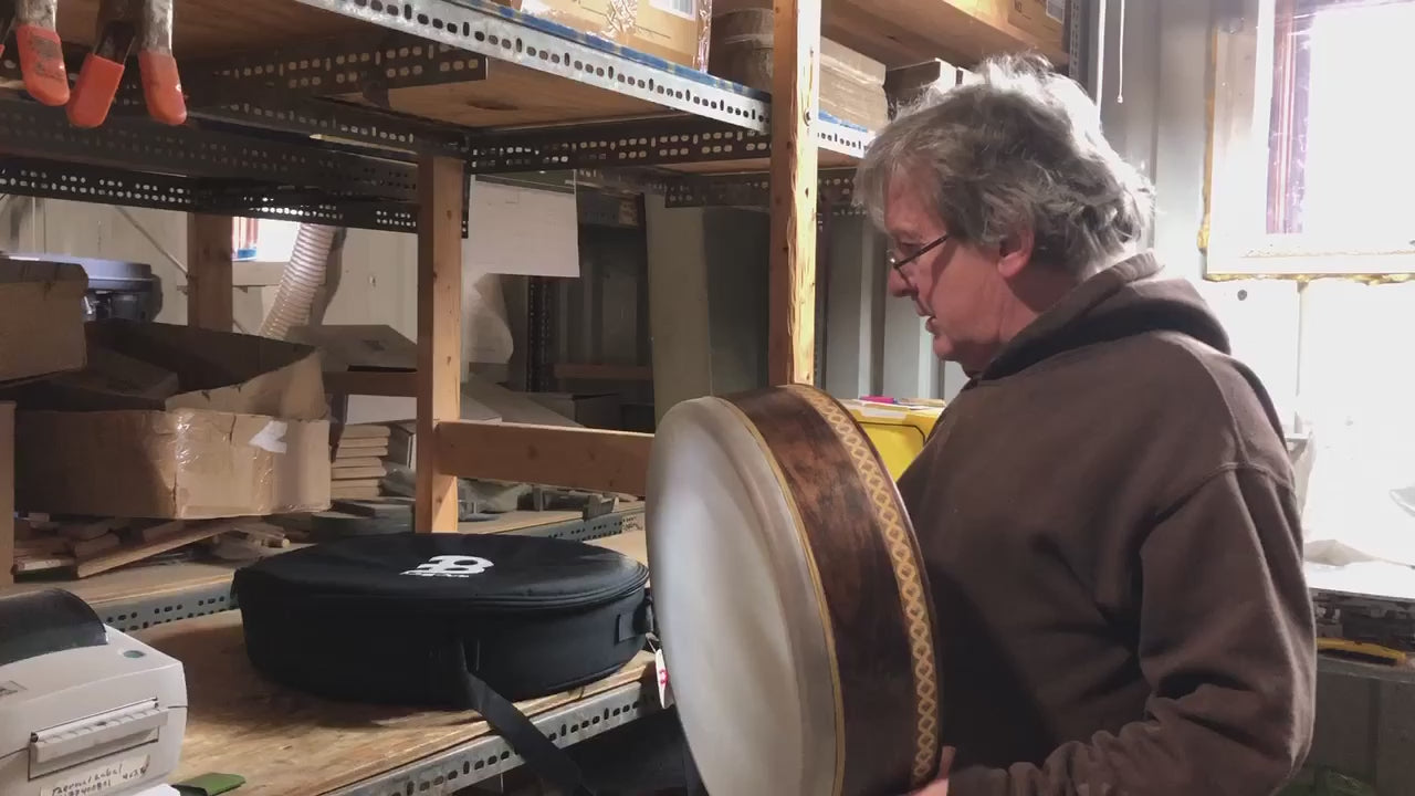 video discussing frame drum bag sizing