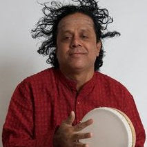 Ganesh Kumar with Cooperman kanjira